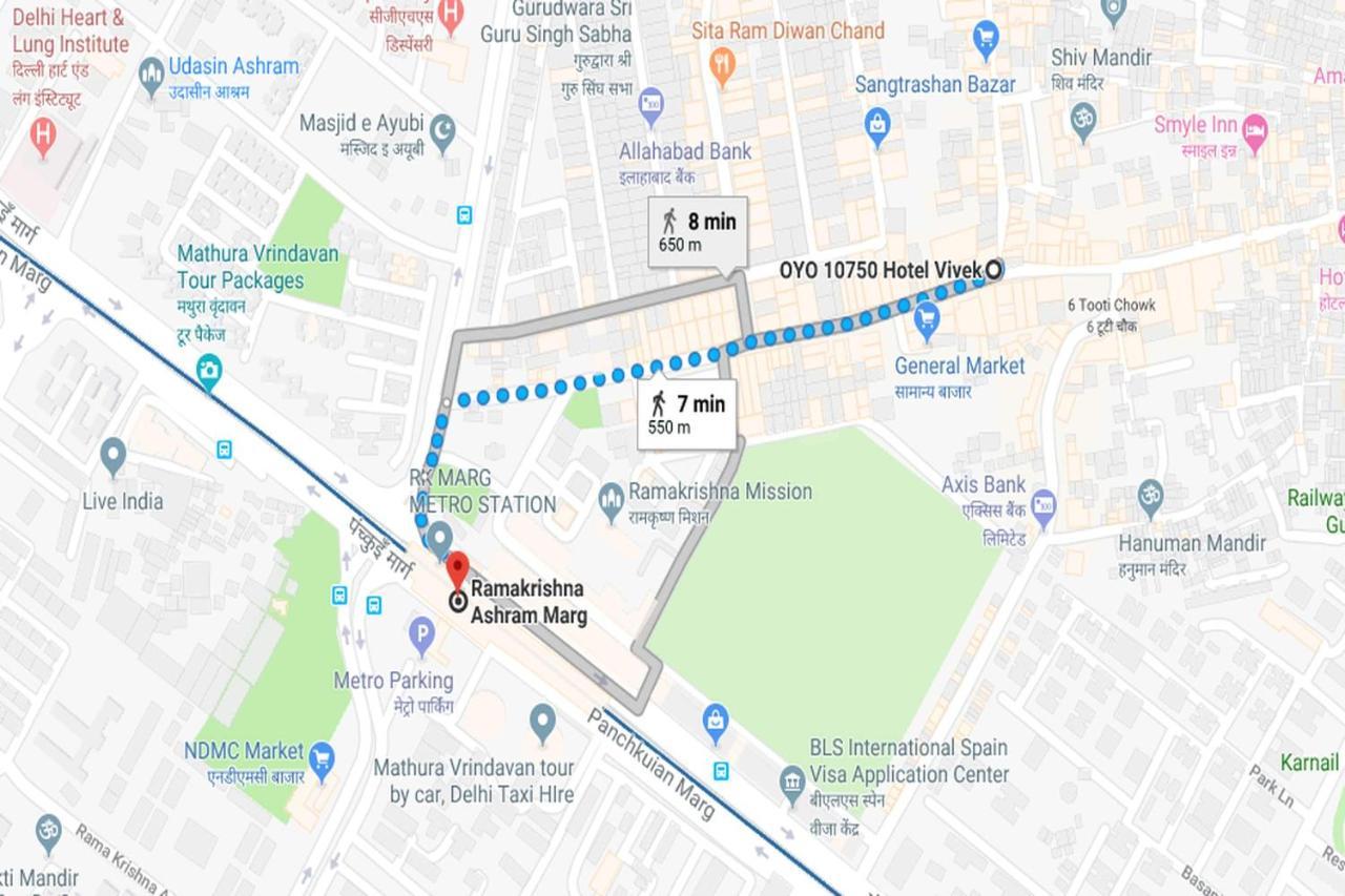 Capital O 10750 Hotel Vivek Nowe Delhi Zewnętrze zdjęcie